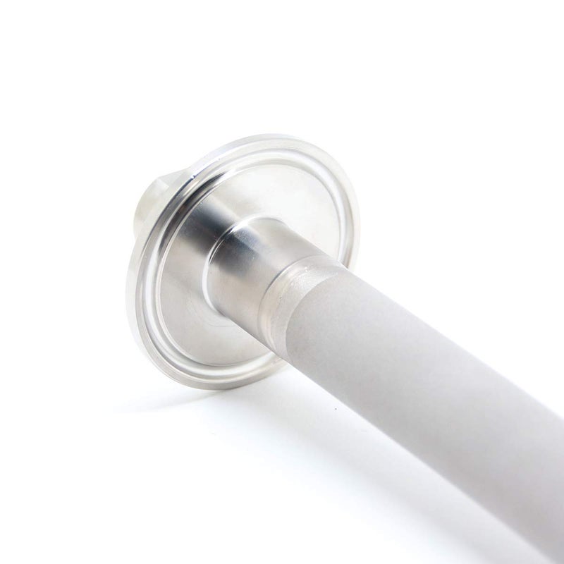 QiiMii Stainless Steel Ferrule TC 1.5" Tri-Clamp Diffusion Stone, 2 Micron Aeration Stone, Carbonation Stone with 1/4" NPT CO2 inlet (6" Length, 1/4" Female NPT) - Image 5